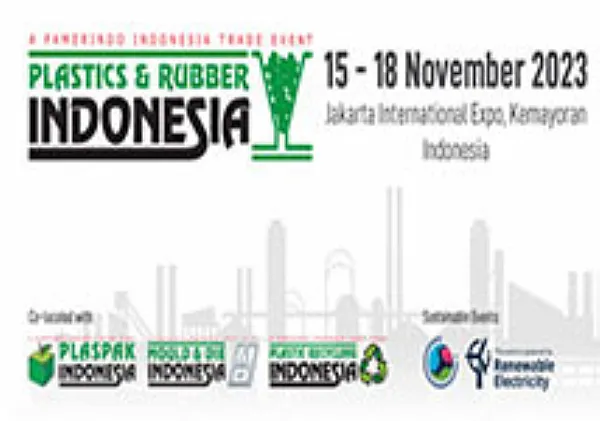 Dal 15 al 18 novembre Tederic vi incontrerà alla Plastics & Rubber Indonesia.